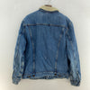 Vintage Levi Strauss Sherpa Lined Blue Denim Jacket Size M