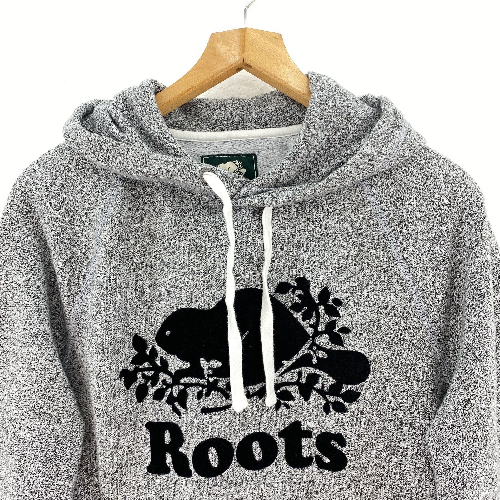 ROOTS Men's Gray Salt And Pepper Hoodie