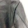 Leather World By Lucky Leather Black Biker Jacket Size 40 90s