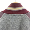 Moldmakers Of Canada Gray Wool Varsity Snap Jacket Size 42