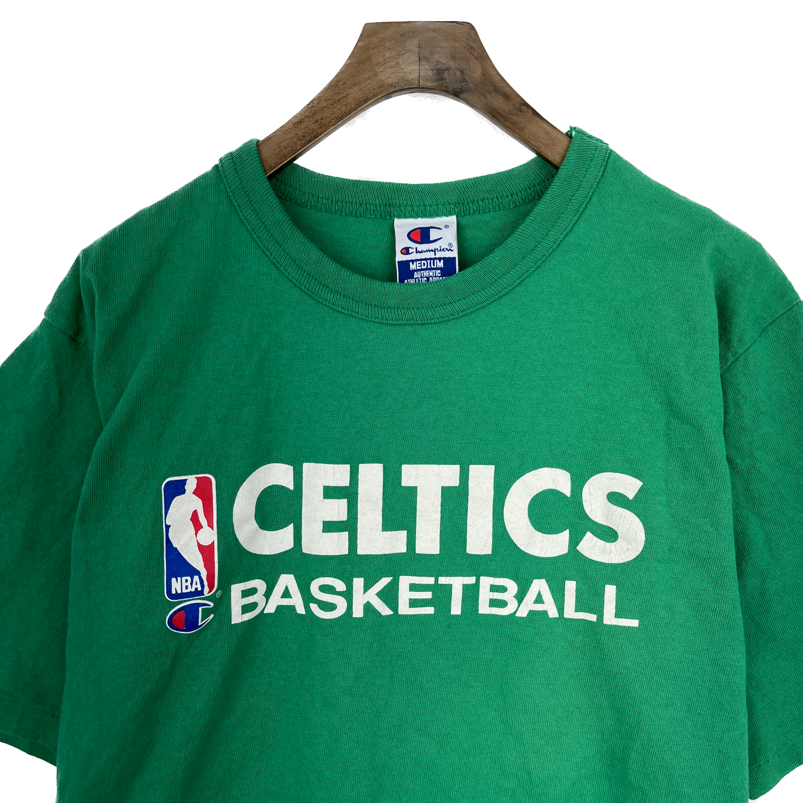 Vintage Champion Boston Celtics NBA Green T-shirt Size M Single Stitch