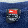Nike Center Swoosh College Carolina Tar Heels Blue Distressed Sweatshirt Size XL