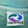 Vintage Liquid Blue Blue Tie Dye Sea Animals T-shirt Size XL Tee