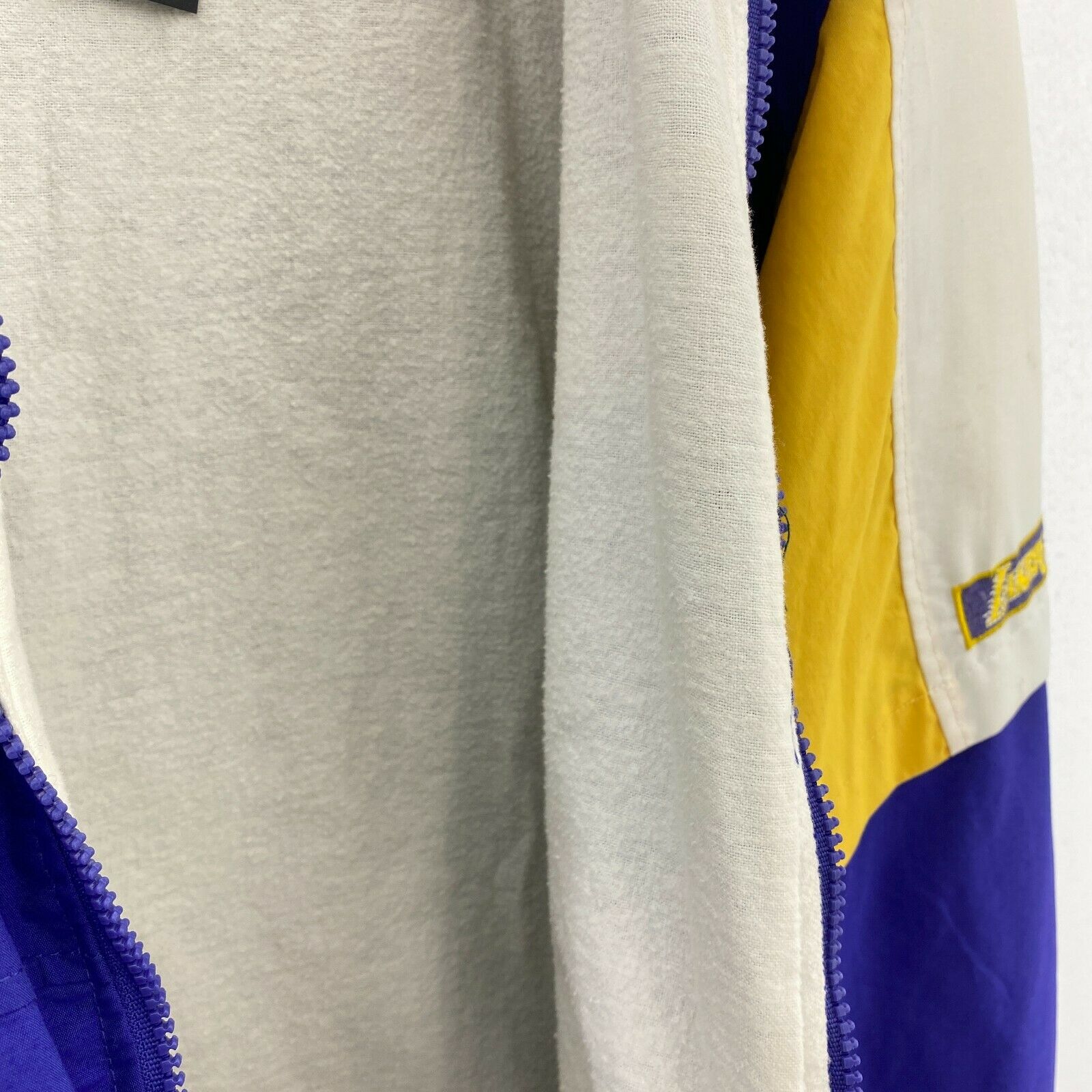Los Angeles Lakers NBA Windbreaker Starter Jacket Purple Size L