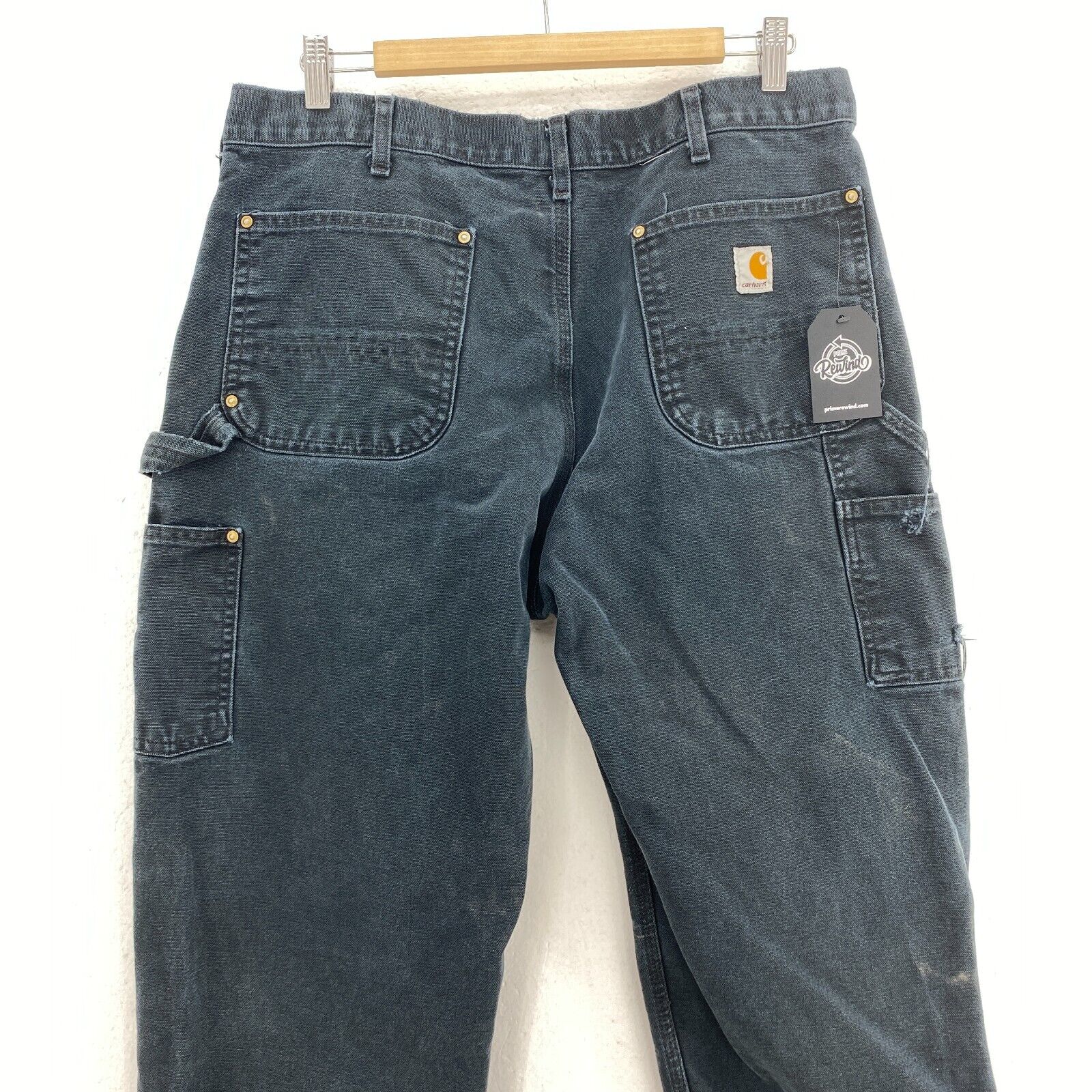 Carhartt Workwear Black Denim Cargo Pants Size 36