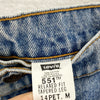 Levi's 551 Light Wash Blue Denim Tapered Jeans Size 34 Women's