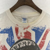 God Save The Queen White Art Graphic White T-shirt Size L