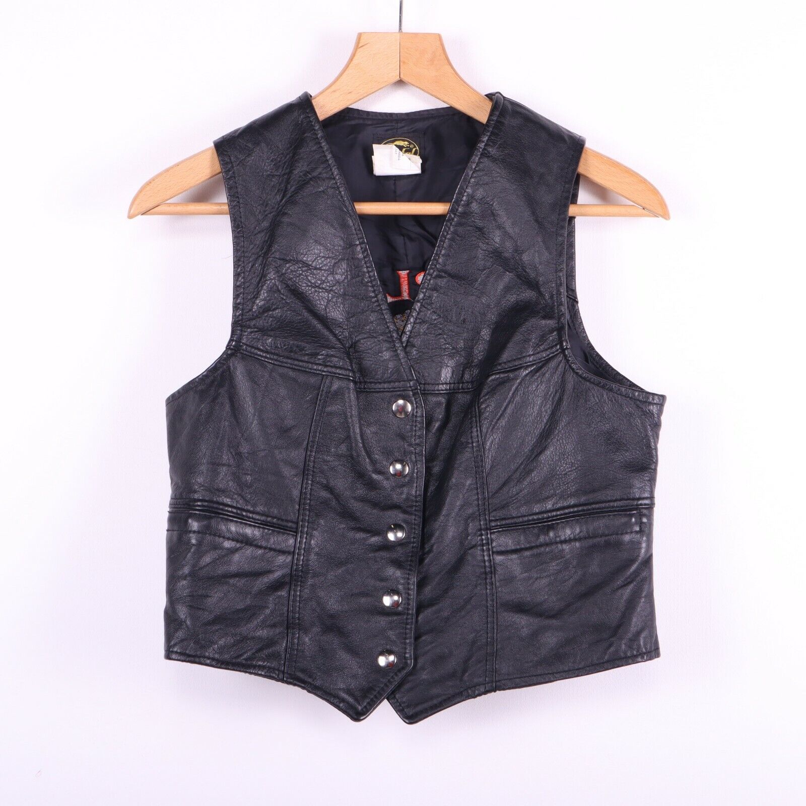 Harley Davidson Motorcycles KIDS' Leather Vest Biker Hardrock Saloon Size 14