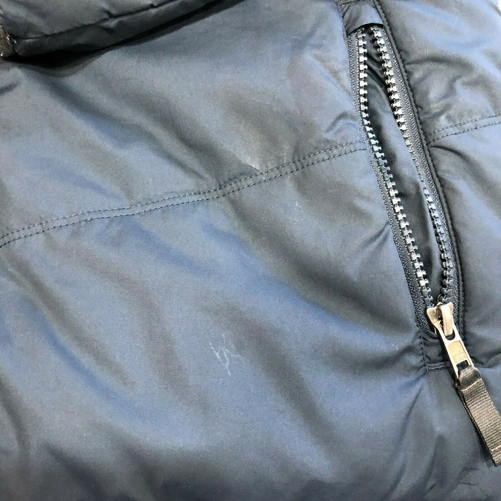 The North Face Boys' Reversible Dark Blue Jacket Size L Full Zip