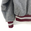 Moldmakers Of Canada Gray Wool Varsity Snap Jacket Size 42