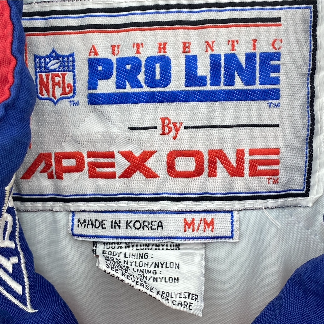 Pro Line Apex One New England Patriots Insulated Blue Jacket Size M