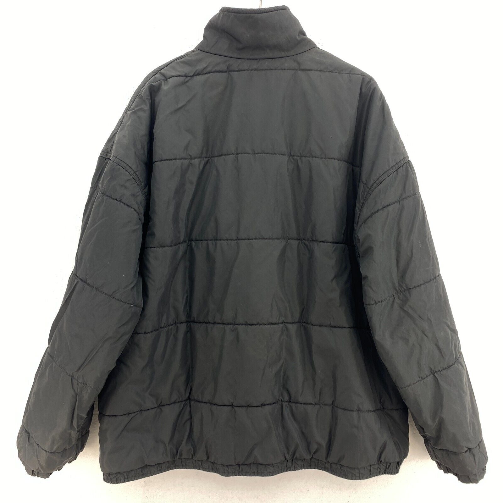 Nike Logo Insulated Jacket Size XL Reversible Black Full Zip Up