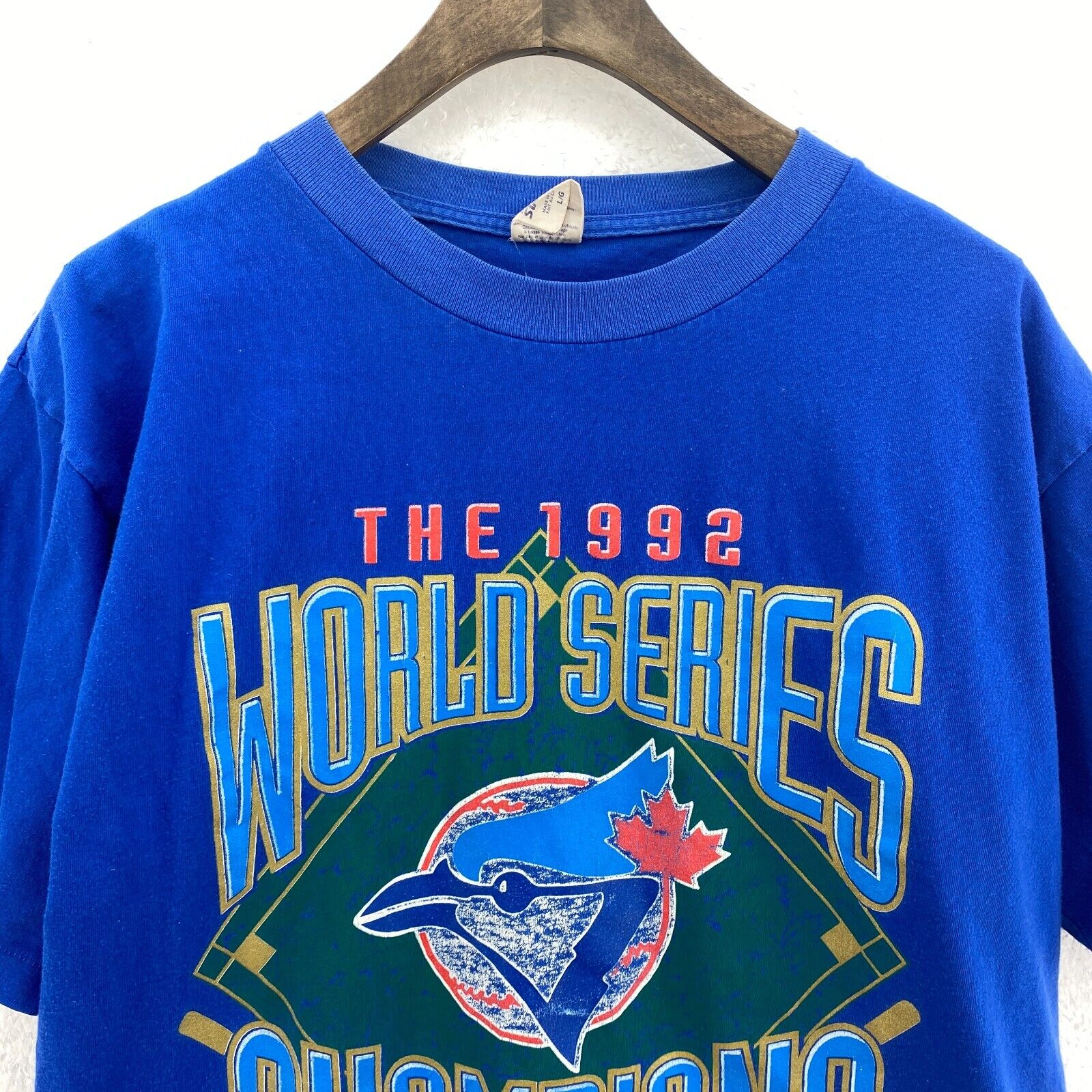 Starter 1992 World Series Champions Toronto Blue Jays MLB Blue T-shirt Size L