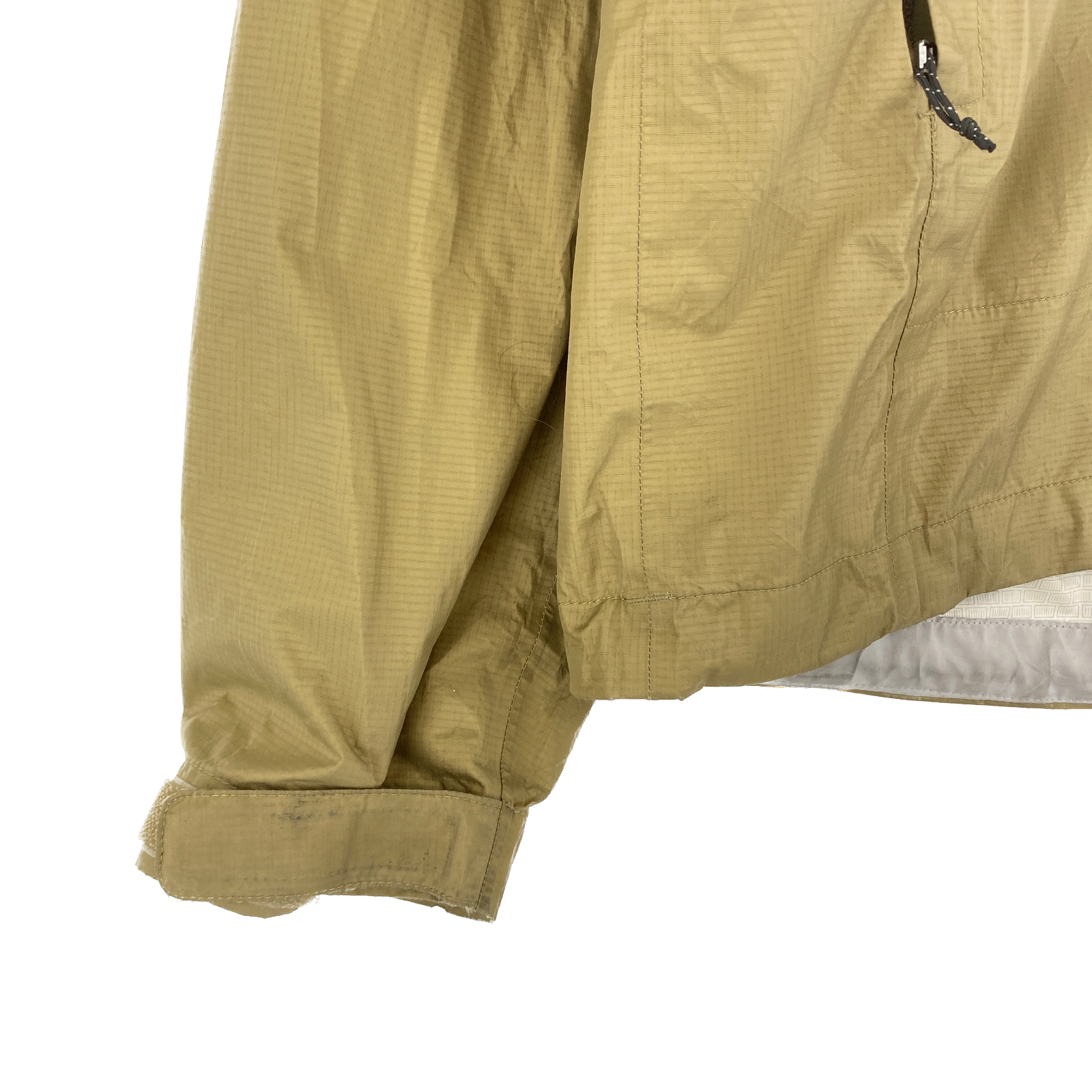 Vintage Patagonia Full Zip Beige Hooded Rain Coat Jacket Size L