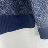 Vintage L.L.Bean Navy Blue Wool Sweater Size L Crew Neck
