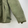 Vintage 1970s Military m-1 Stencil deck Jacket Green Large