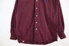 Vintage Polo Ralph Lauren Logo Button Up Burgundy Red Shirt Size M