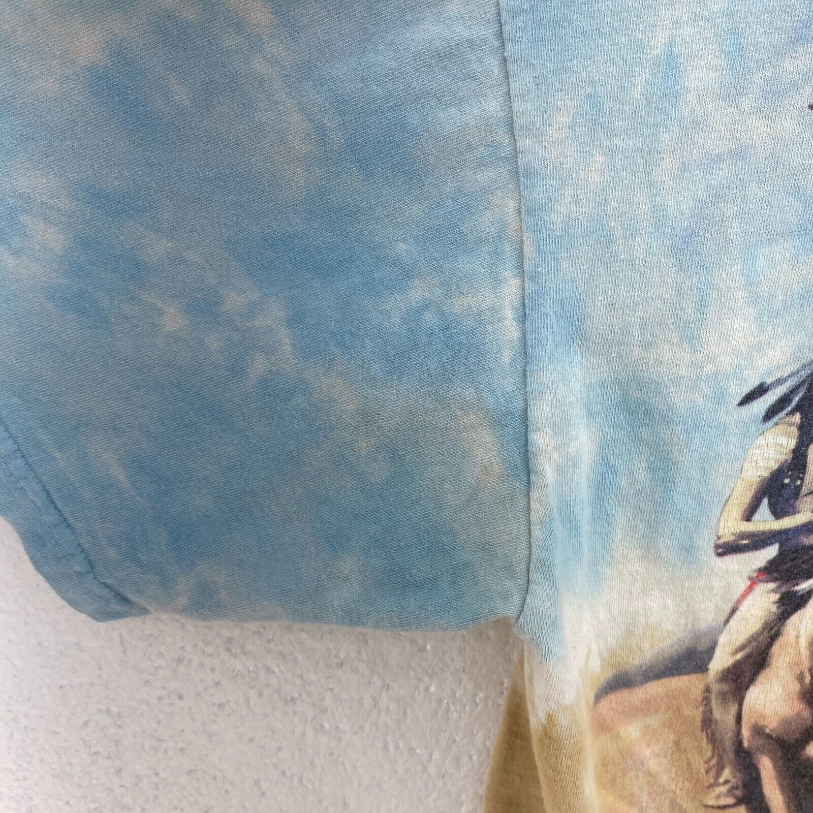 Liquid Blue Native Indian 1998 Tie Dye Blue Vintage T-shirt Size L