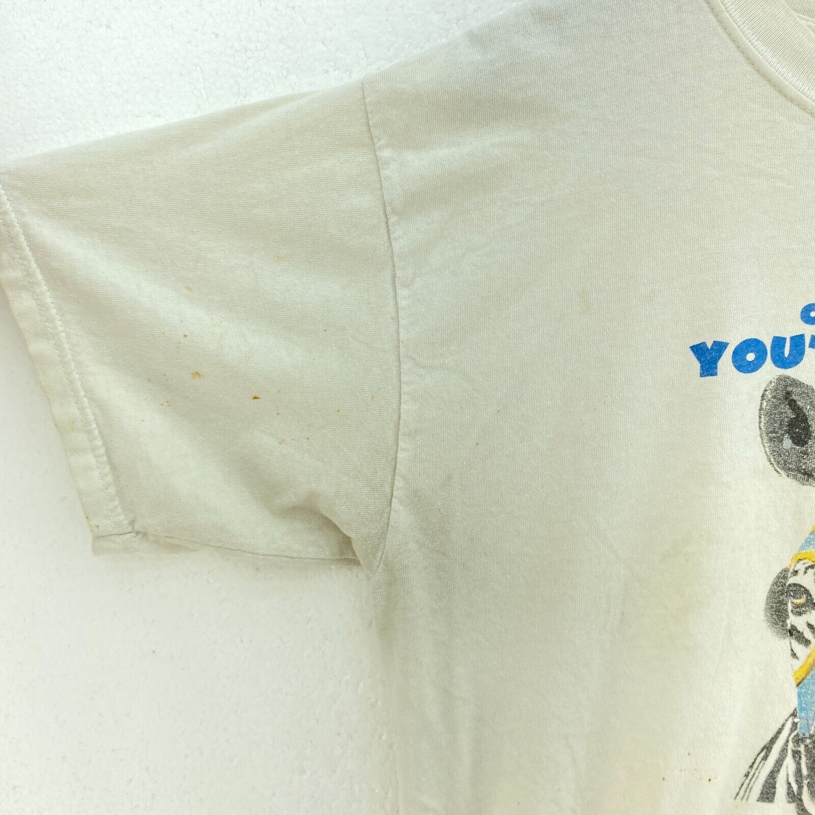 Cheer Til You Are Horse Racing Stripes Warner Bros 2004 White T-shirt Size L