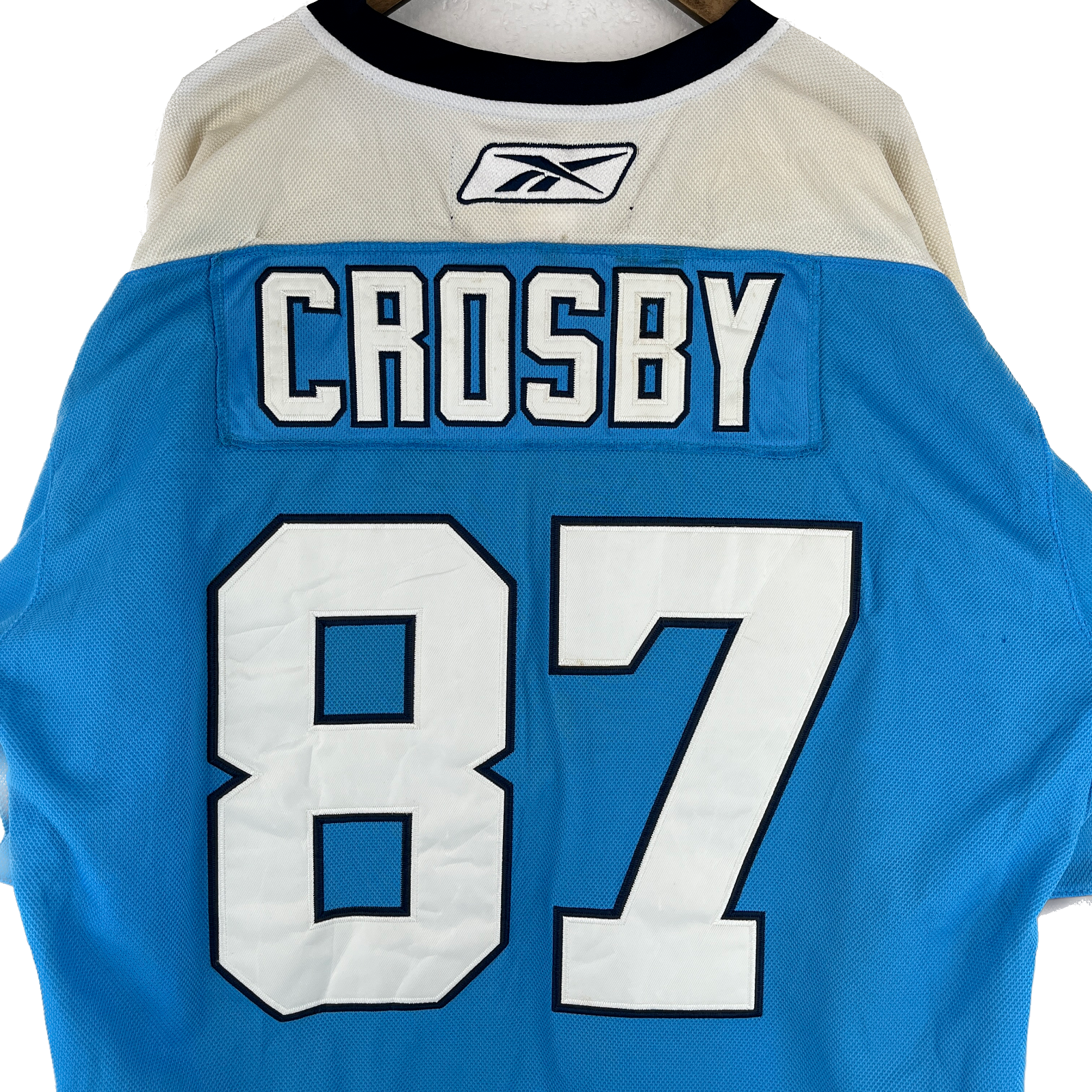 Vintage Reebok CCM Pittsburgh Penguins #87 Sidney Crosby Blue Jersey Size 54