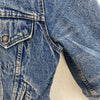 Levi Strauss Sherpa Lined Button Up Medium Wash Blue Denim Jacket Size 38