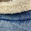 Levi's Sherpa Denim Jacket Blue Light Medium Wash Size L Snap Up