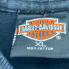 Motor Harley Davidson Motorcycles Black Biker Long Sleeve T-shirt Size XL