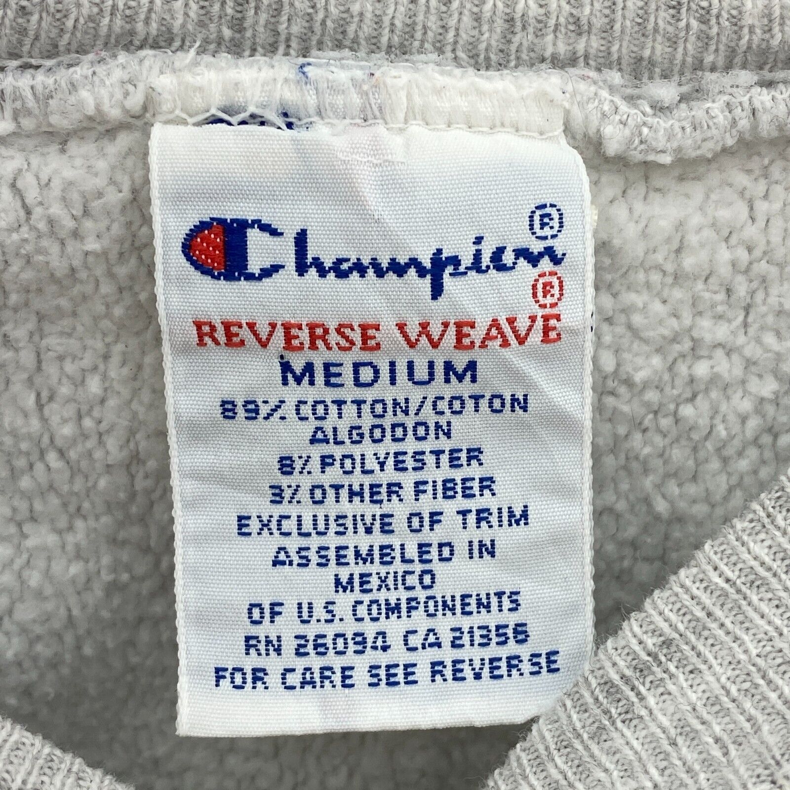 Champion Reverse Weave Middlebury Spell Out Women's Gray Sweatshirt Size M