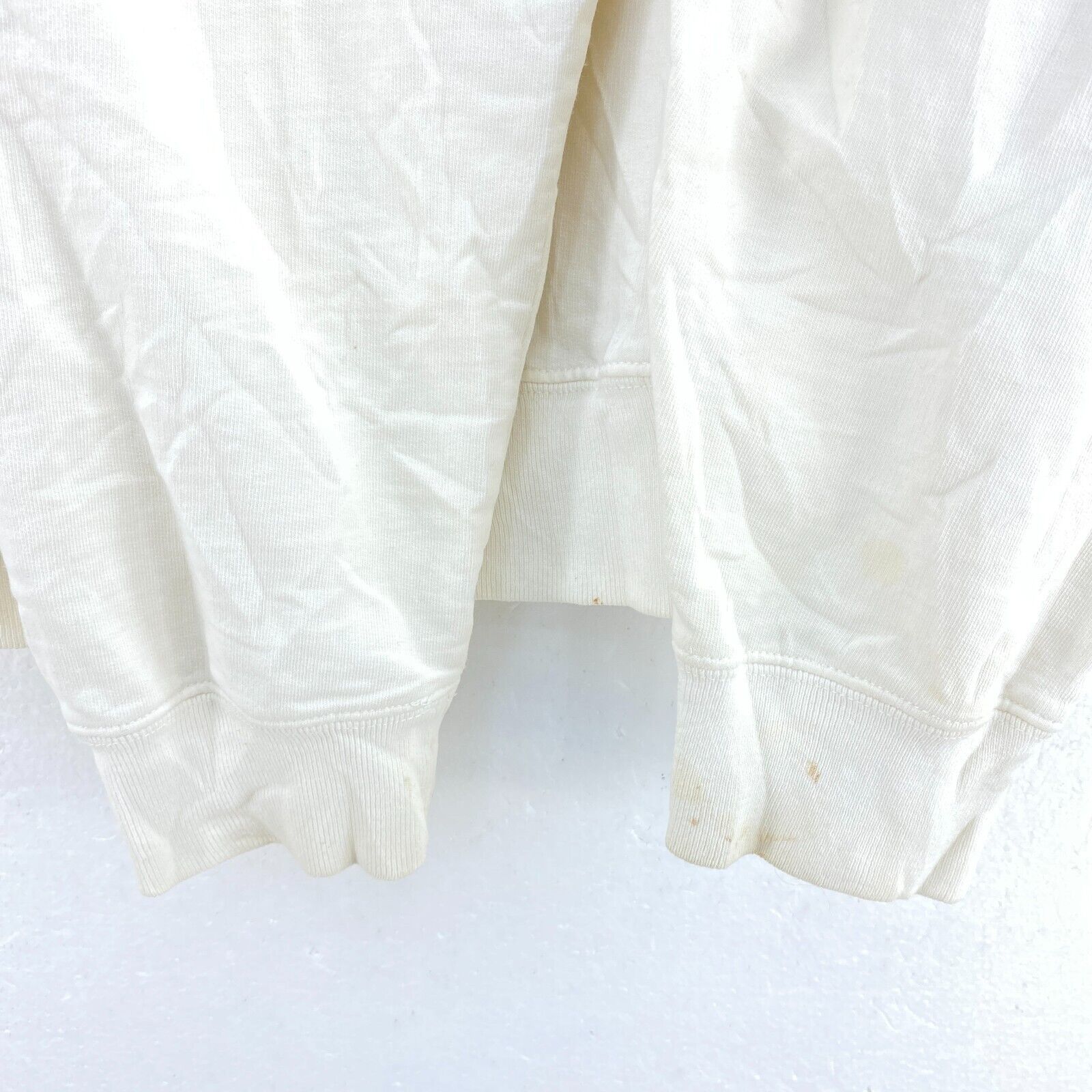 Polo Sport Logo Half Zip White Pullover Sweatshirt Size L