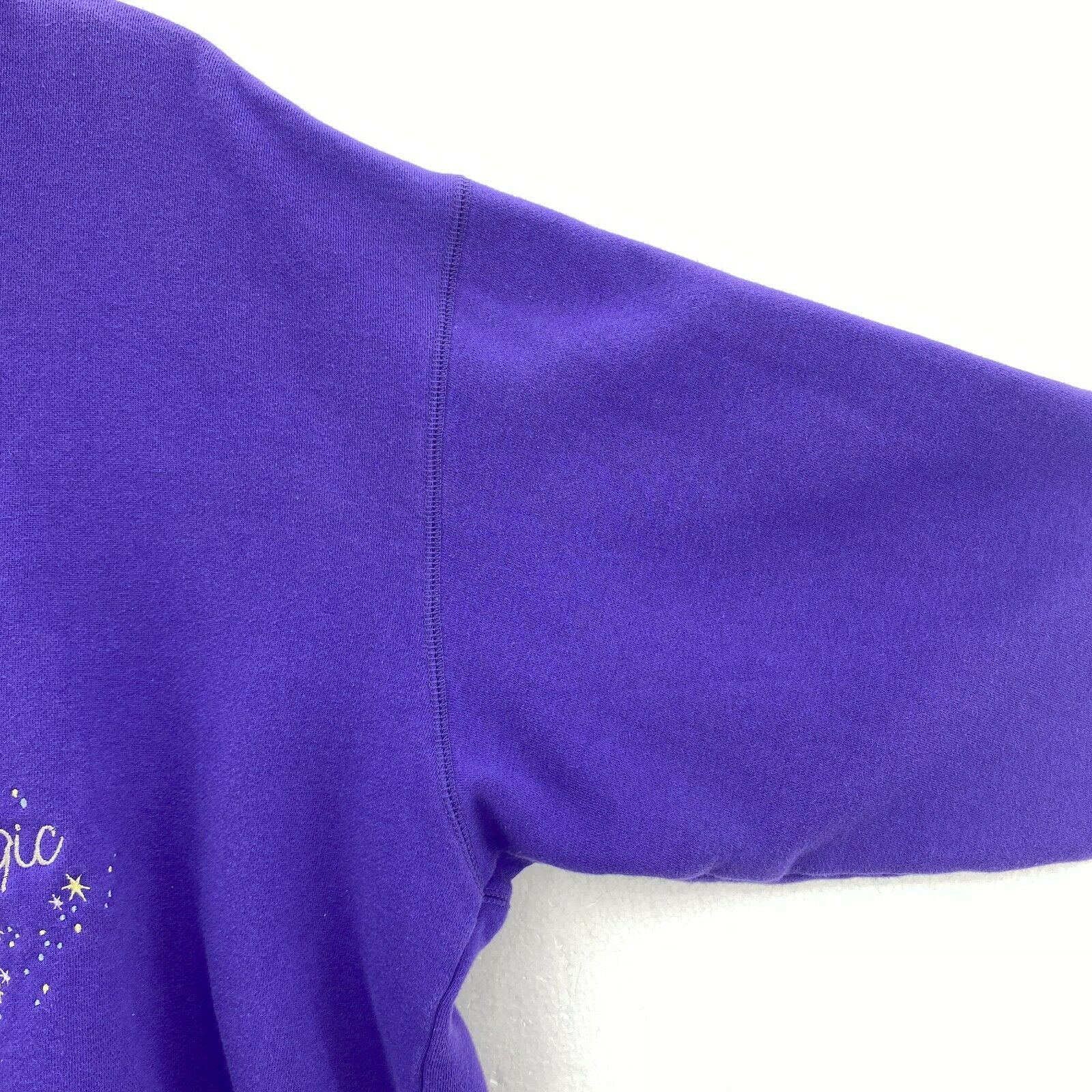 Disney Tinker Bell Sometimes It Takes A Little Magic Purple Sweatshirt Size L