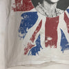 God Save The Queen White Art Graphic White T-shirt Size L