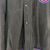 Chicago Cubs Logo Black Starter Full Zip Hooded Insulated Jacket Size L MLB