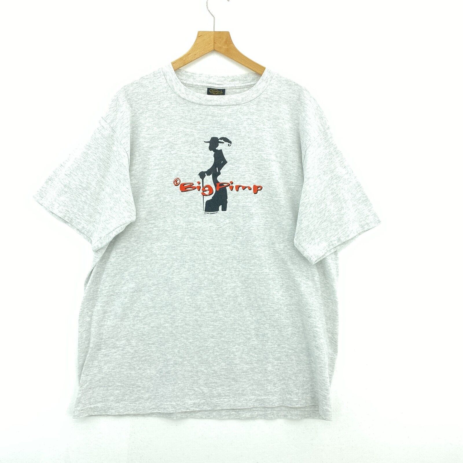 Big Pimp Gray T-shirt 1999 Changes NYC Size XL Single Stitch