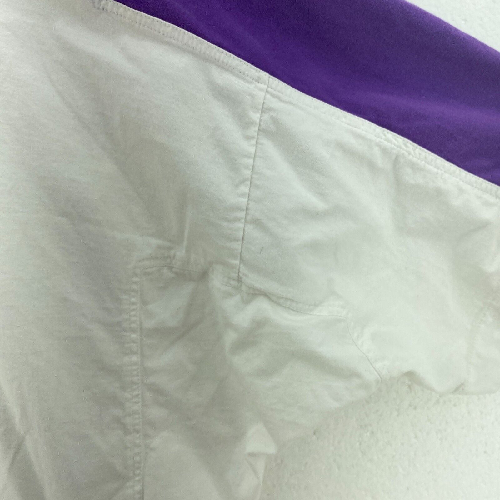 Nike Swoosh Supreme Court Logo White Purple Polo T-shirt Size XL
