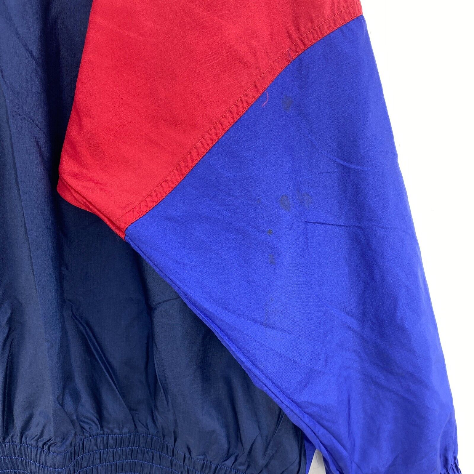 Nike Logo Full Zip Blue Windbreaker Jacket Size XL