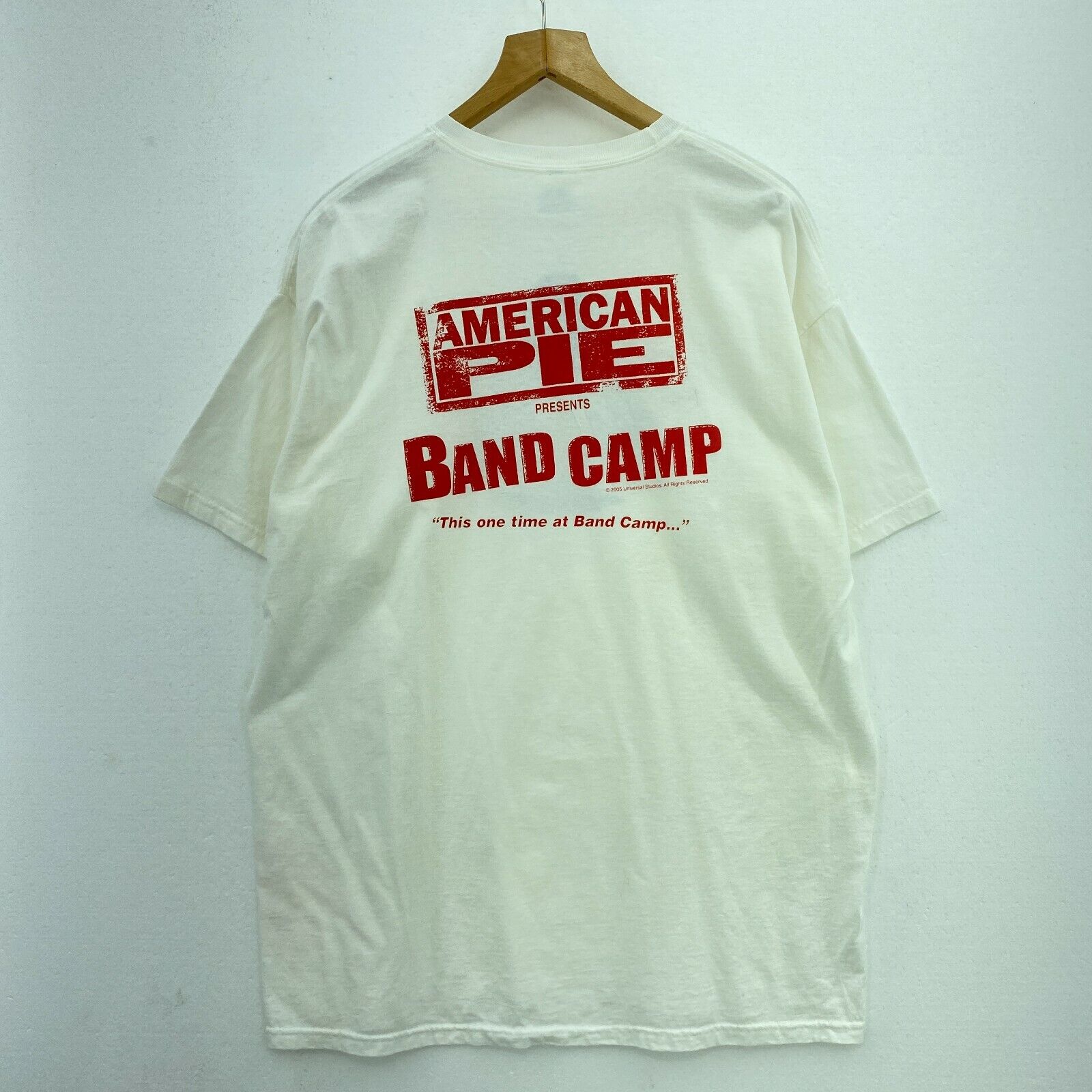 2005 American Pie Tall Oaks Band Camp White T-shirt Size XL
