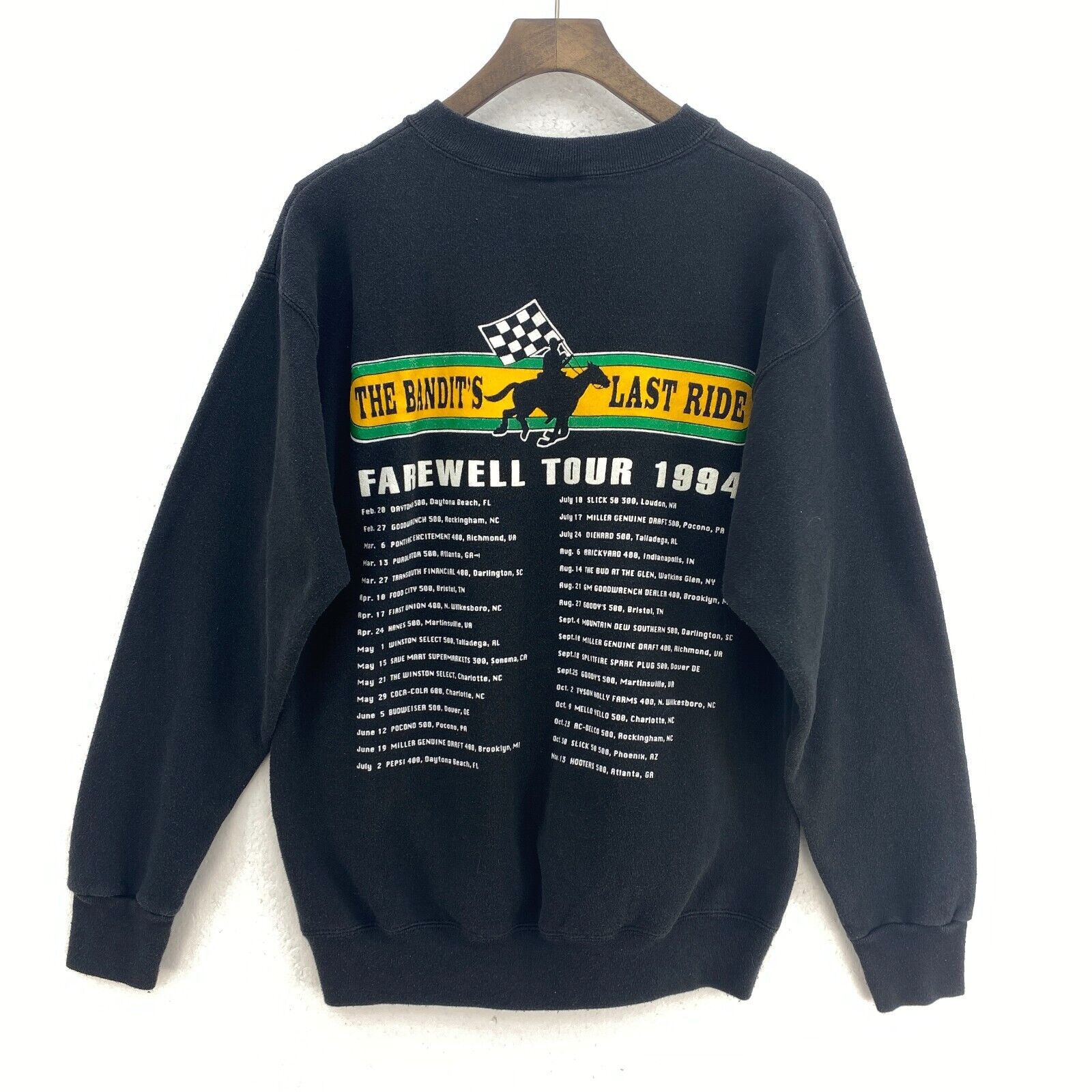Skoal The Harry Bandit's Last Ride Car Racing Black Crew Neck Sweatshirt Size M