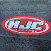HJC Apparel Black Blue Leather Biker Jacket Size 48 Armoured Elbow & Shoulder