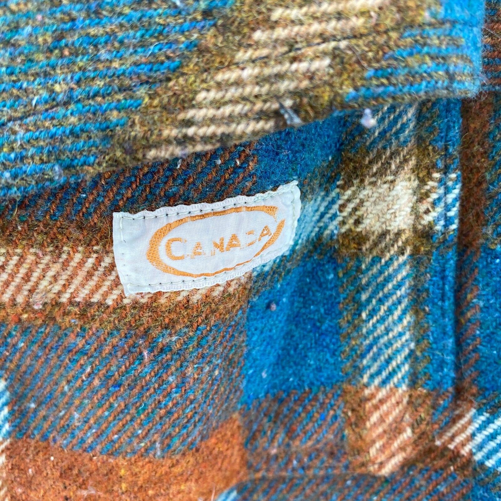 Regem Full Zip Checked Brown Shirt Jacket Size M