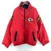 Kansas City Chiefs Reversible Full Zip Black Red Insulated Jacket Size XL