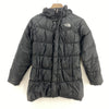 The North Face 550 Down Filled Full Zip Black Hooded Jacket Size M Girls