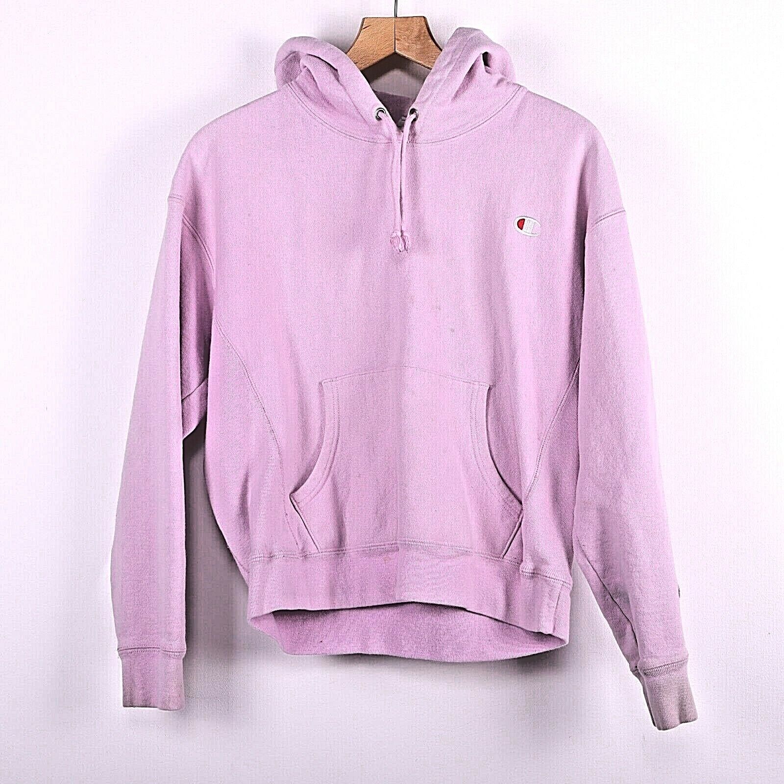 Champion Reverse Weave Vintage Hoodie Size Large Pink 90s