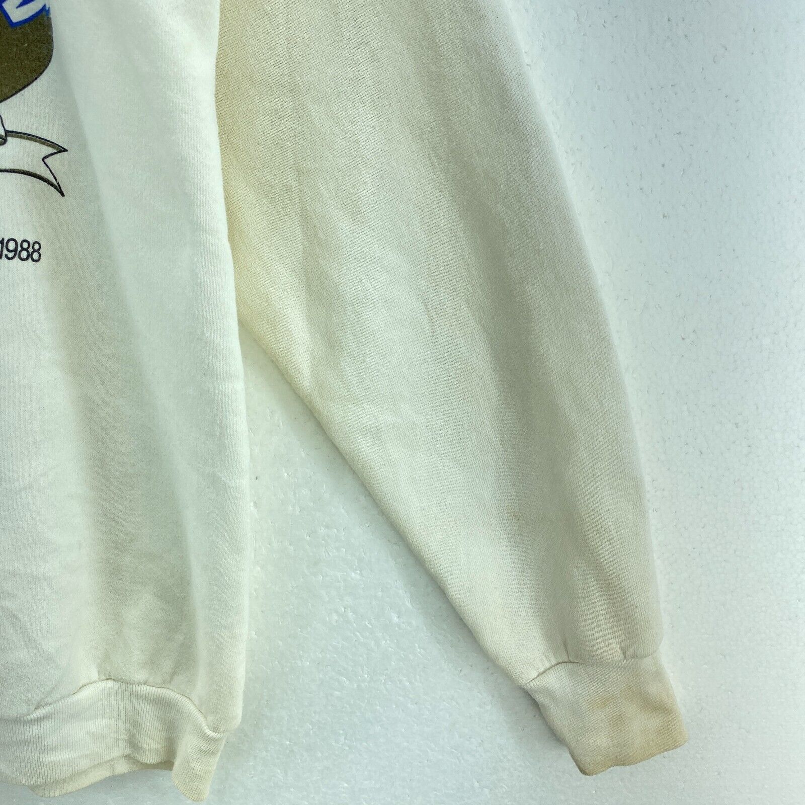Vintage CFL Gray Cup B.C. Lions Winnipeg Blue Bombers White Sweatshirt Size XL