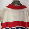 Adidas Striped Red Rugby Polo Woven Long Sleeve T-shirt Size M