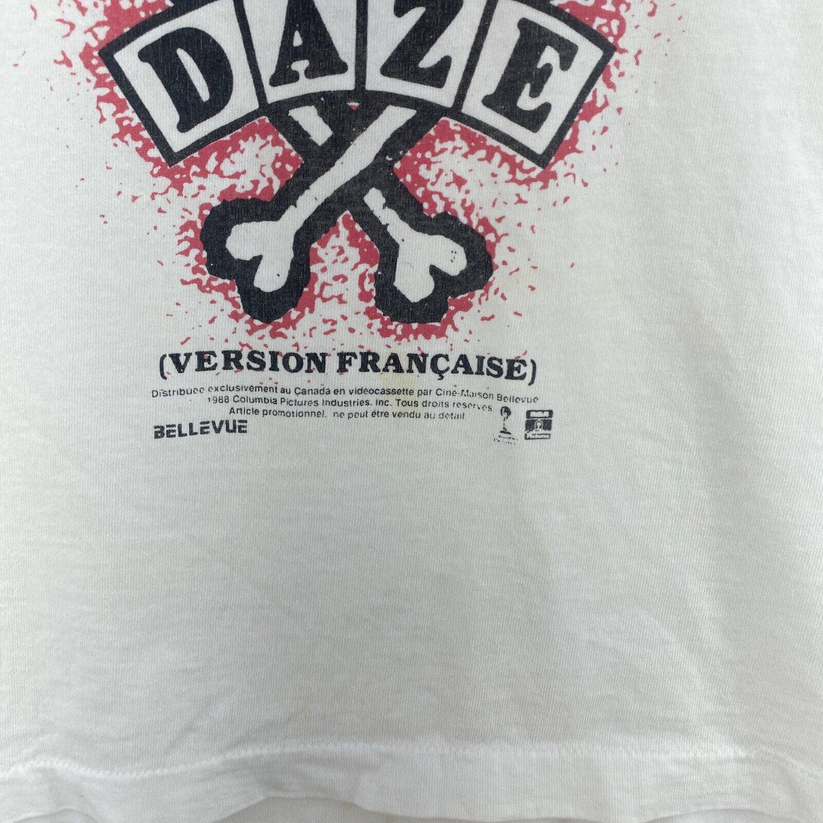 A Spike Lee Joint School Daze Tank Top White Sleeveless T-shirt Size L