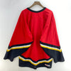 Vintage CCM Calgary Flames V-Neck Red Jersey Size L