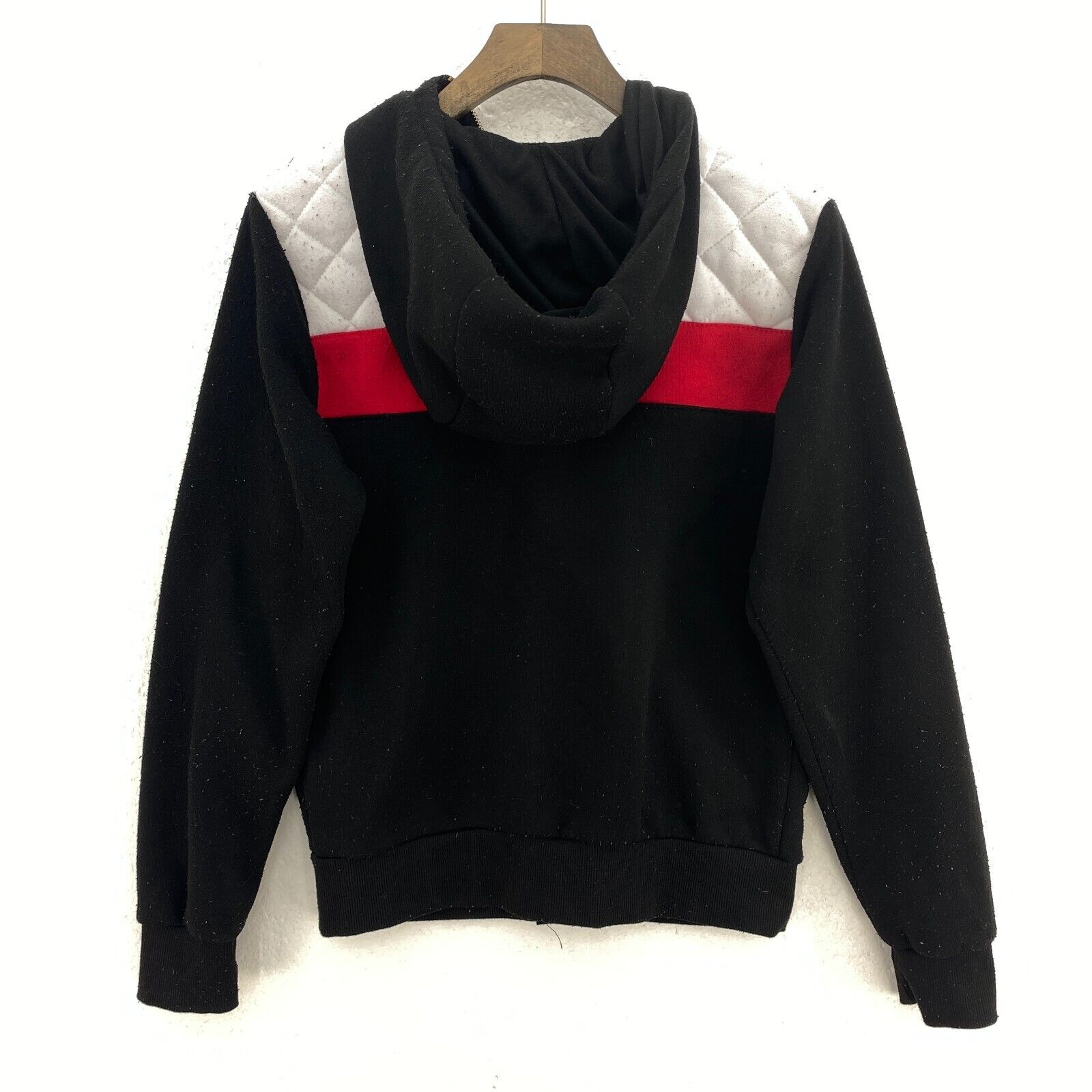 Y2K Phat Farm Full Zip Black Hooded Jacket Size M Women's Sexy