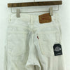 Levi Strauss 555 Women's Guy's Fit Straight Leg White Jeans Size 7