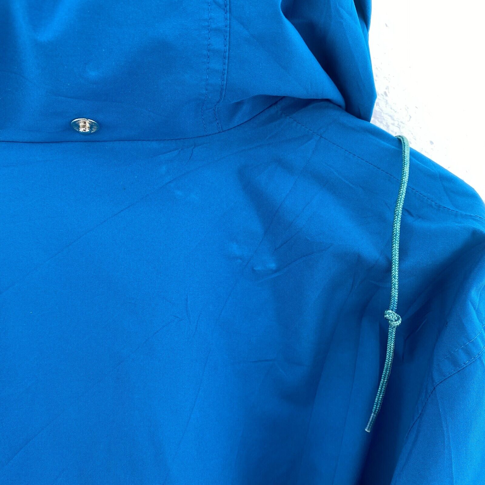 L.L Bean Women's Blue Light Hooded Jacket Size M Full Zip Up