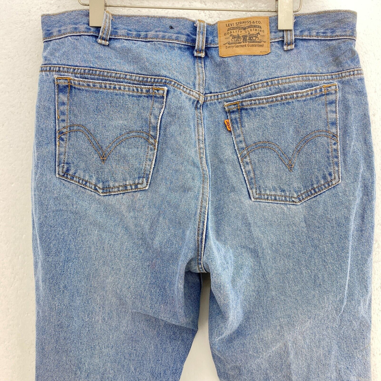 Levi Strauss Orange Tab Relaxed Fit Size 36 x 30 Medium Wash Blue Jeans